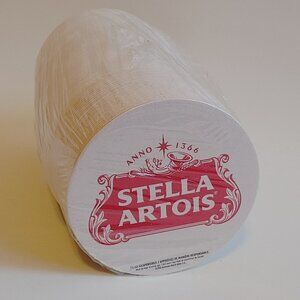 STELLA ARTOIS BEER COASTER SLEEVE SEALED PACK of 75 Paper Coasters Bar MAT